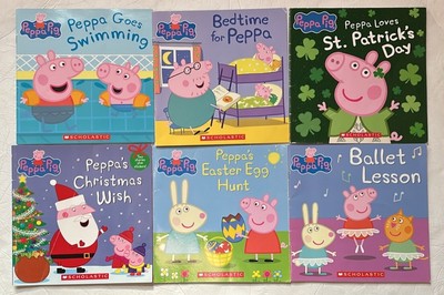 Peppa Pig Picture Books Scholastic Lot Of 6 Ballet Bedtime Easter Swimming