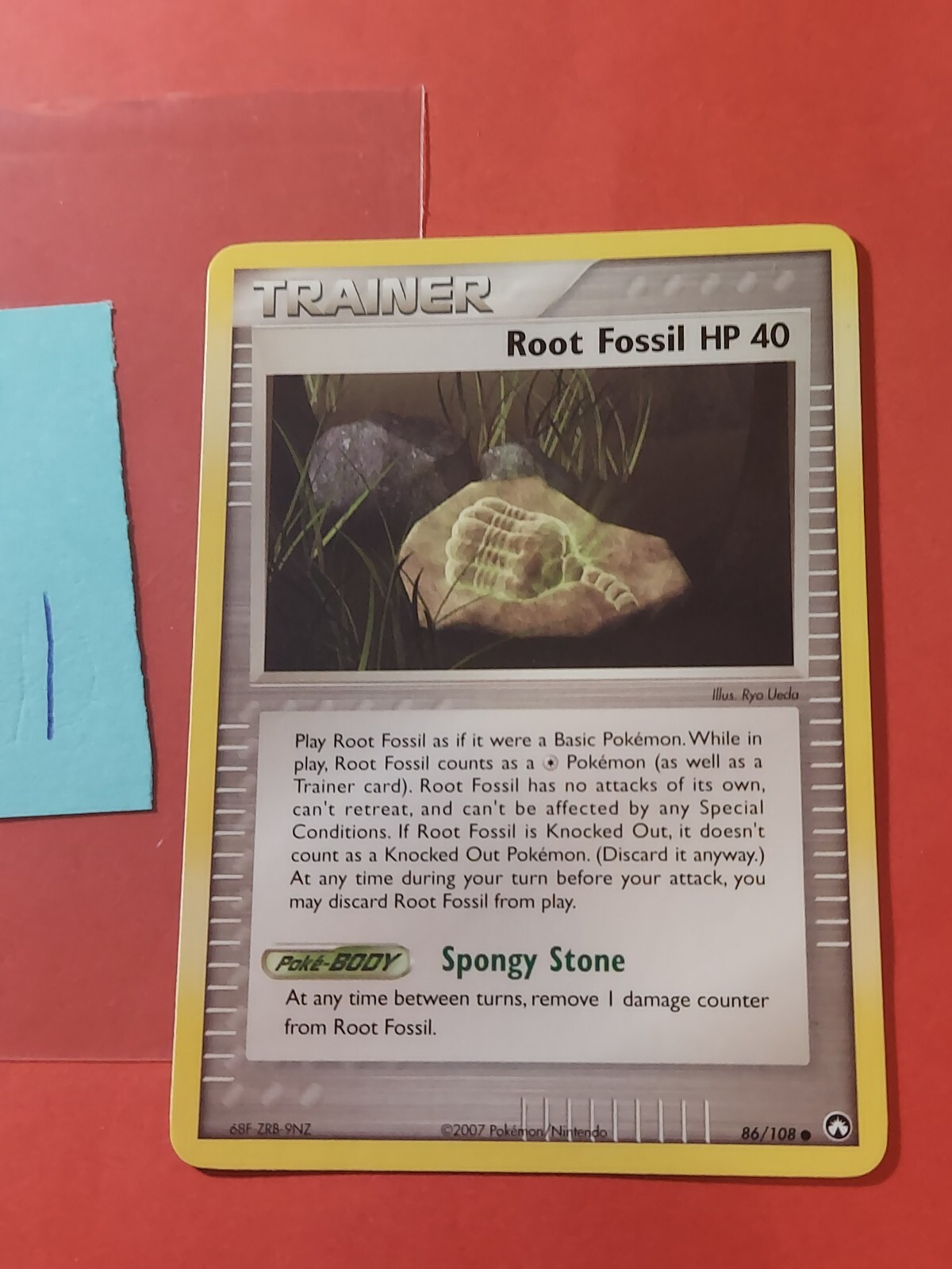 2007 Pokemon EX Power Keepers #86 Root Fossil, C, NF/H, cd1