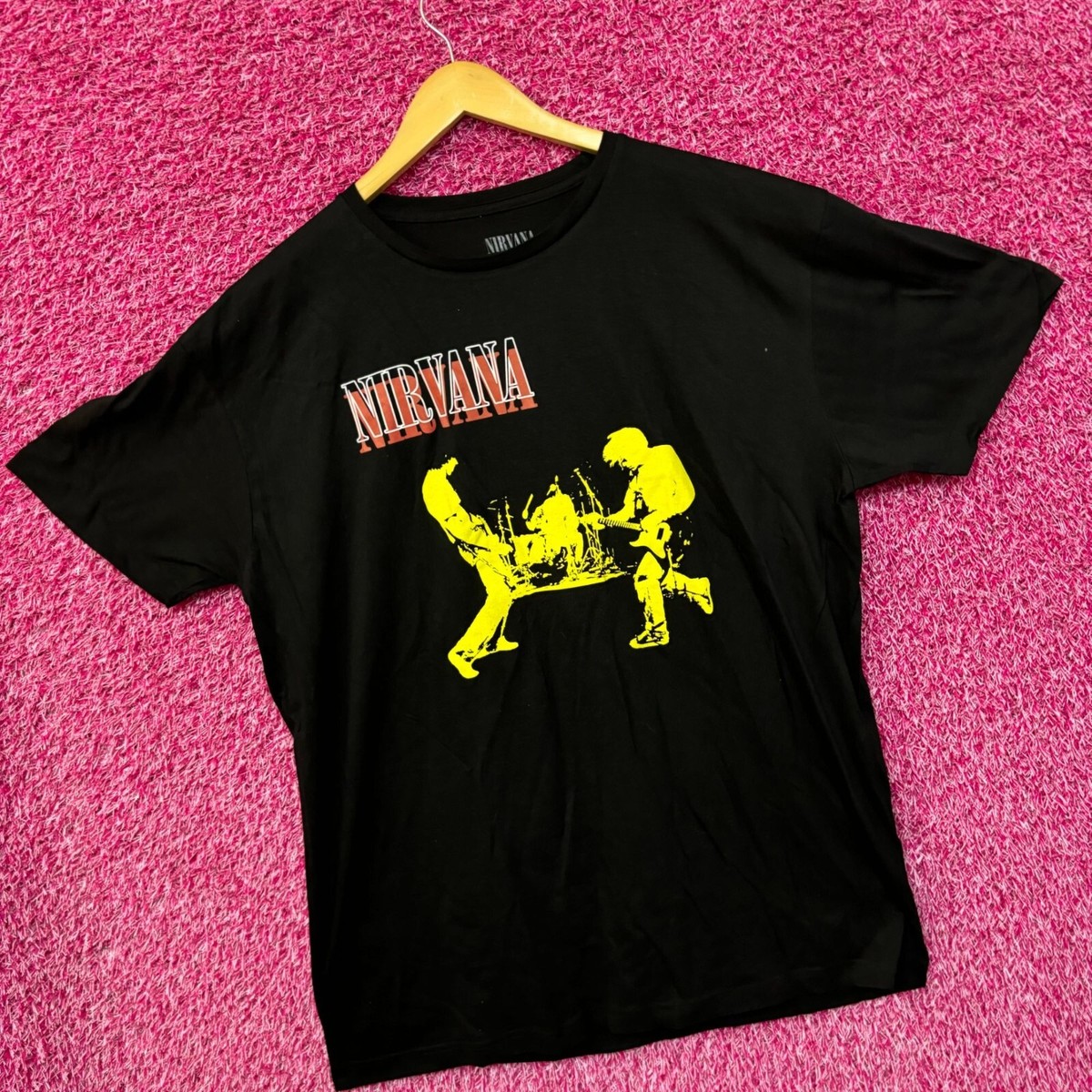 NIRVANA ブラック Tシャツ 1996年ライブ NIRVANA ブラック Tシャツ 1996年ライブ