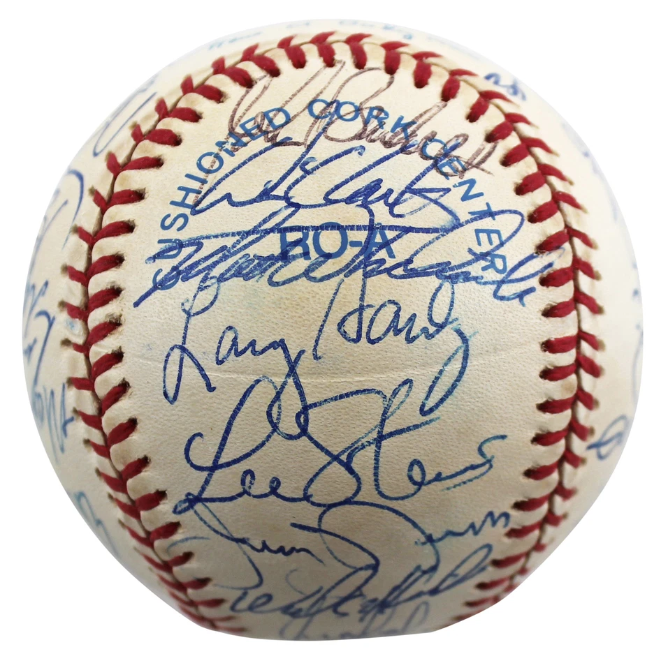 1997 Rangers (33) Rodriguez, Clark, Gonzalez Signed Oal Baseball BAS #AC01909 - Image 4 of 4