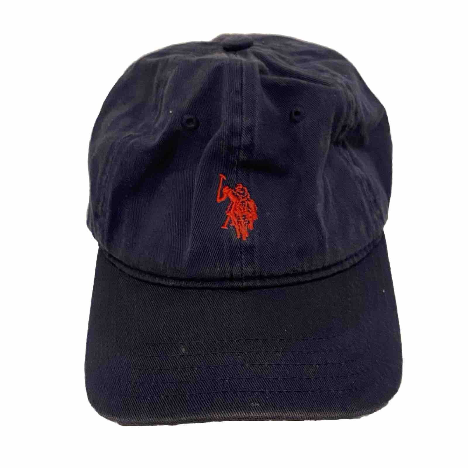 US Polo Assn Cappello Berretto Blu Navy Rosso Pony Regolabile