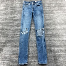 Rag  Bone Jeans Size 25 Womens High Rise Skinny Medium Wash Blue Denim