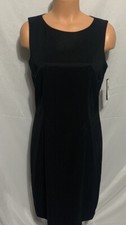 AB Studio Little Black Dress New Sz 10 Stretch Back Zip Sleeveless