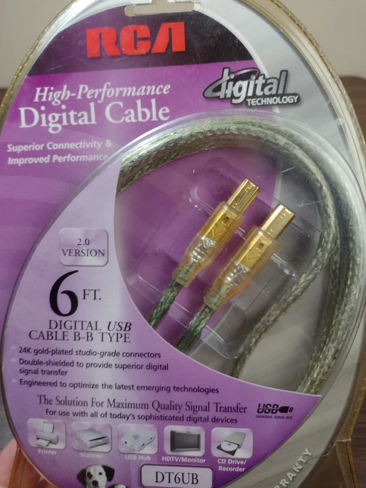 RCA High Performance Digital Cable 6' DT6UB Cable B-B - Image 3 of 4