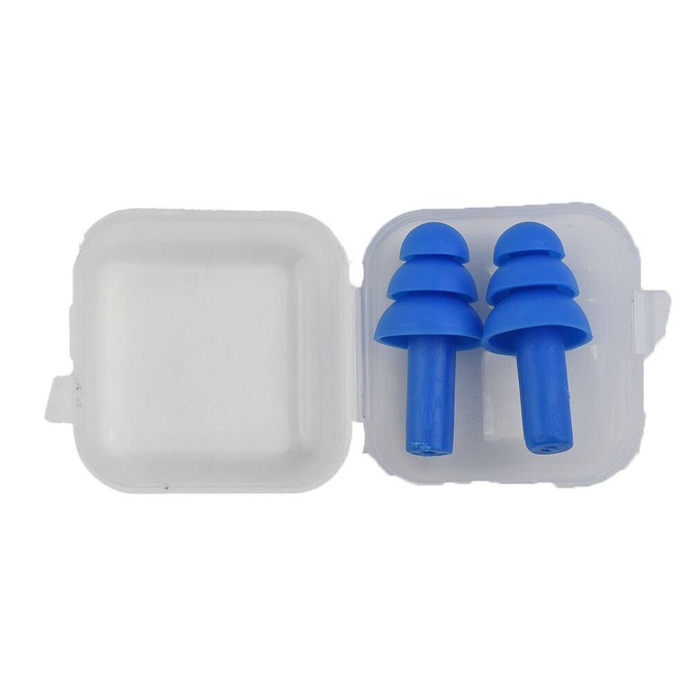 Sleep Earplugs Soft Silicone Ear Plugs Reusable 6 Pairs Cases Washable