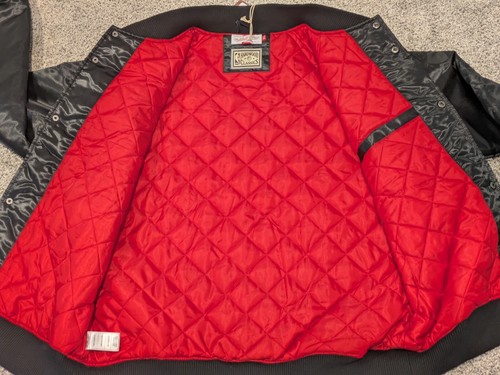 NWT Mitchell & Ness Hardwood Classic Jacket Size XL Atlanta Hawks NBA BLACKOUT - Picture 6 of 13