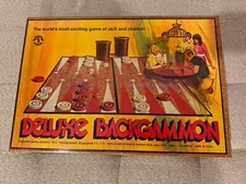 Vintage 1973 Deluxe Backgammon Pleasantime Games no 406