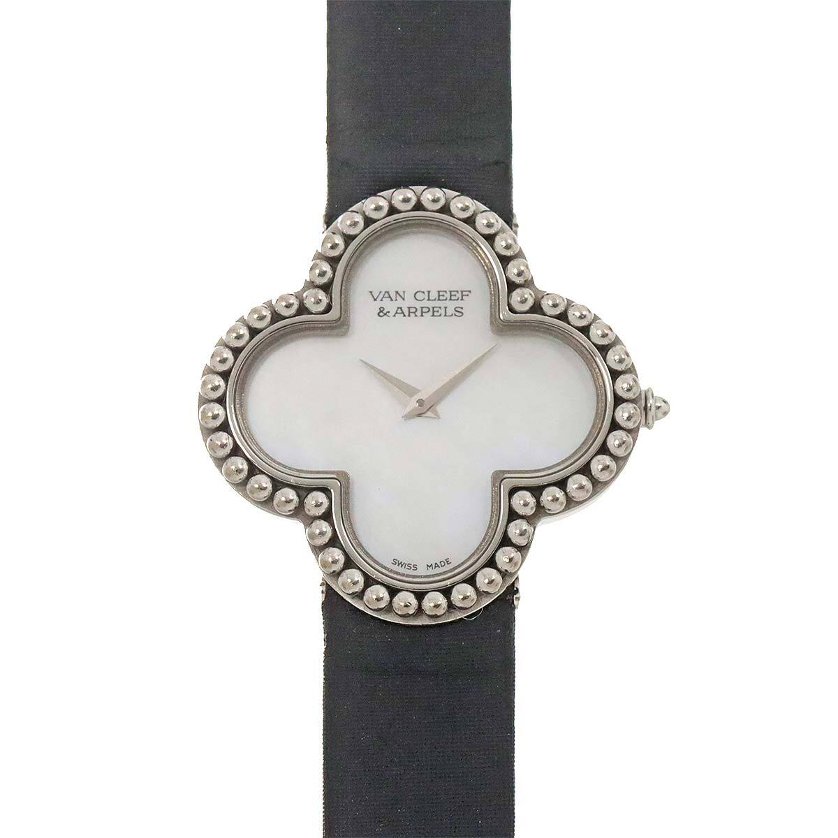Van Cleef & Arpels Vintage Alhambra K18WG Quartz Ladies Watch