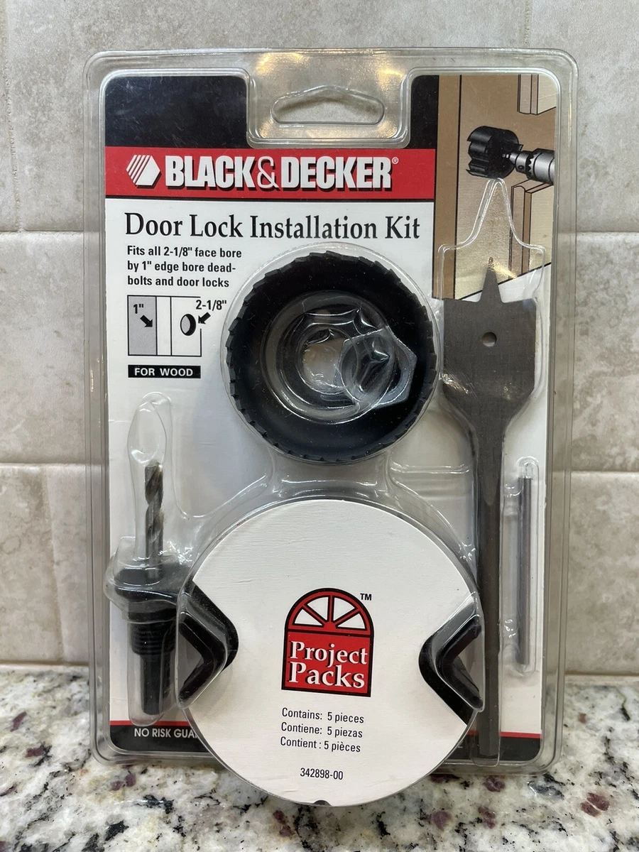 Black Decker Door Lock Installation Kit 79 352 Made in USA NEW