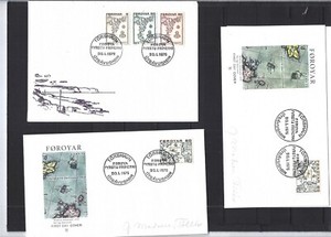 DENMARK-FAROE ISLANDS-COVERS-FDC-SELECTION-23 PIECES-F-VF-#100