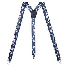 Womens Suspenders Y Back Style 1" Width - Comfortably Adjustable Floral 2