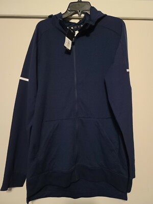 Adidas Men's Squad Hoody Blue / White Size Large SQD FZ HDY 