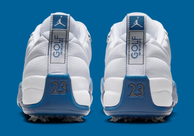 86 Jordan Air Jordan 12 Golf ホワイト/ブルー Amazon.com | Air Jordan 12 Low Golf Shoes (White/French Blue