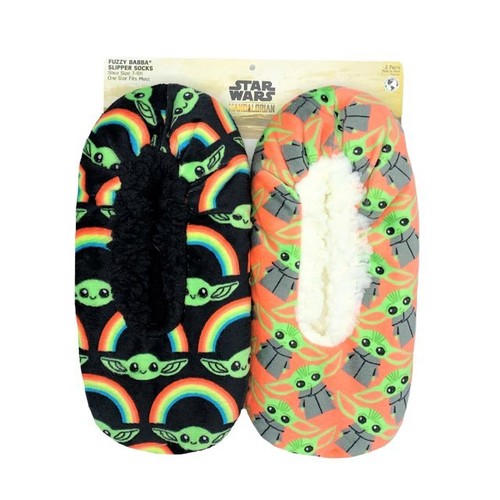 Star Wars The Mandalorian Women's Slipper Socks, 2-Pack, One Size - Picture 3 of 4