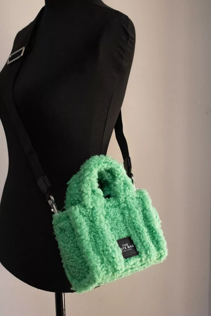 Marc Jacobs Tote Bag Small Teddy in Green