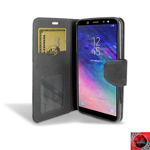 For Samsung Galaxy A6/ A600 (2018) Leather Card Wallet Flip Stand Case Cover - Picture 11 of 14