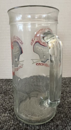 New York Giants VTG Fisher Nuts Glass Super Bowl XXI Champions Stein Promo - Picture 3 of 6