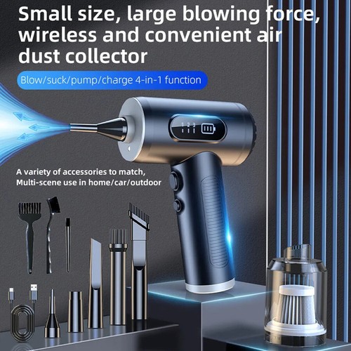 High Pressure Electric Cordless Mini Air Duster Blower For Computer Car Cleaning - Afbeelding 14 van 22