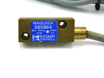 SIGMA Contrlos MAGLOCK 565964 Max Rating 24Vdc 15W 1A Ca 1.5 m