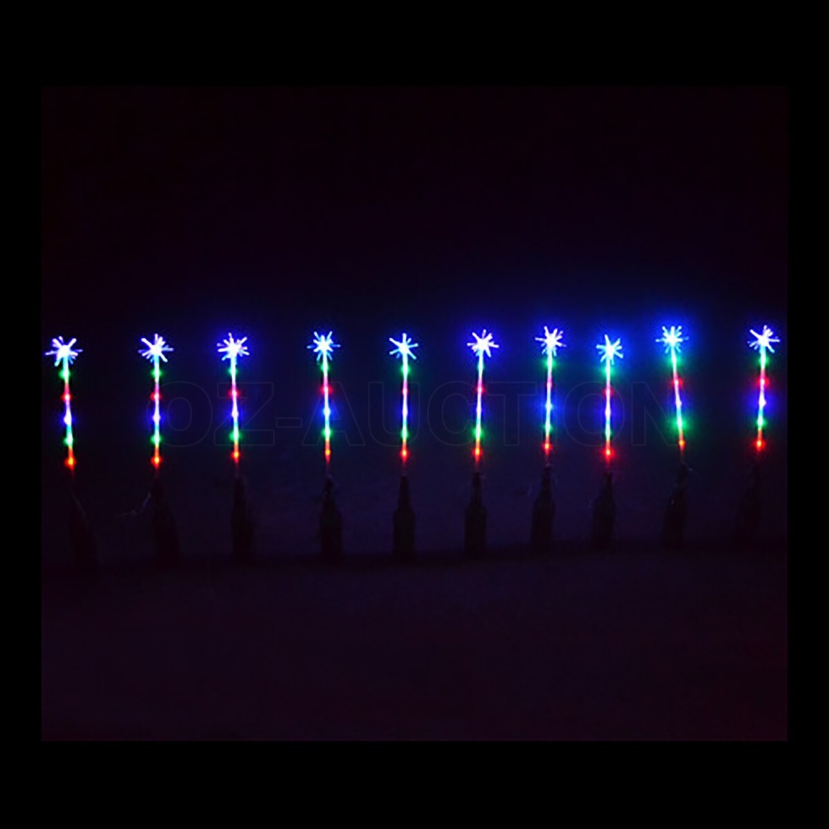 10PCS Christmas Light LED Path Xmas Decor 8 Function Flashing Outdoor