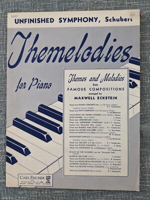 Unfinished Symphony Schubert. Edited by Max Eckstein 1942