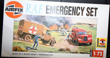 AIRFIX RAF EMERGENCY SET 1:72 scale firetruck and ambulance plastic model kit