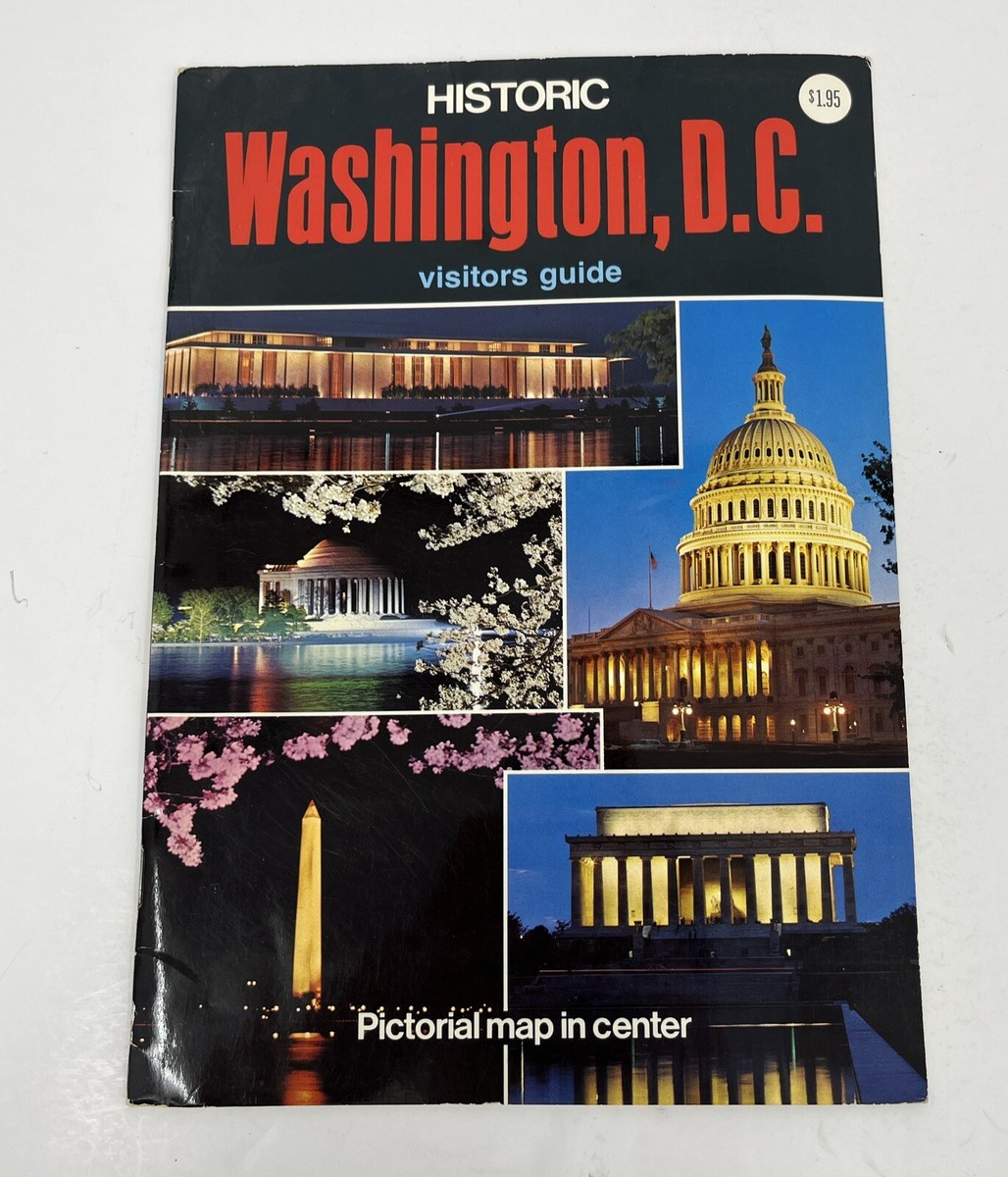 Vtg Historic Washington D.C. Visitor Guide w/ Pictorial Map