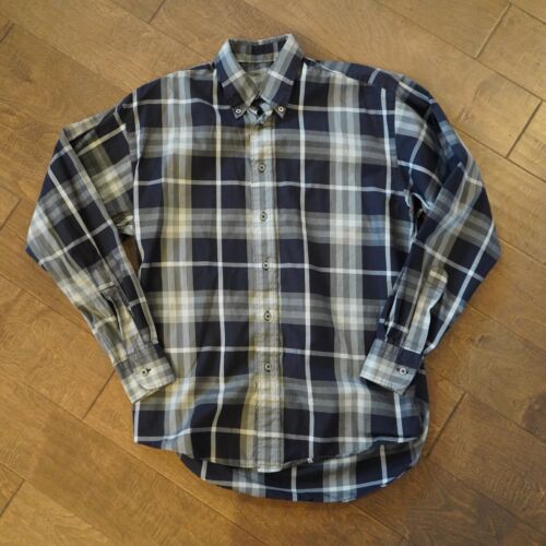 Burberry London Nova Check Long Sleeve Shirt Size Small Made in USA