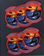 Dealer Lot VS-35 BLUE WOLVES DECOM 2005 Navy S-3 VIKING Squadron Patch Set of 6