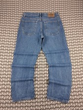 Wrangler Authentics Jean Homme W32 L28 FR 42 Bleu Délavé Made in Mexico #40