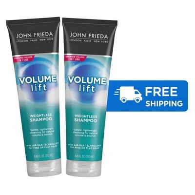 (Pack of 2)John Frieda VOLUME LIFT WEIGHTLESS SHAMPOO Fine or Flat Hair250ml NEW