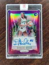 2024 Panini Prizm WNBA Diamond Miller Throwback Signatures AUTO Purple /49