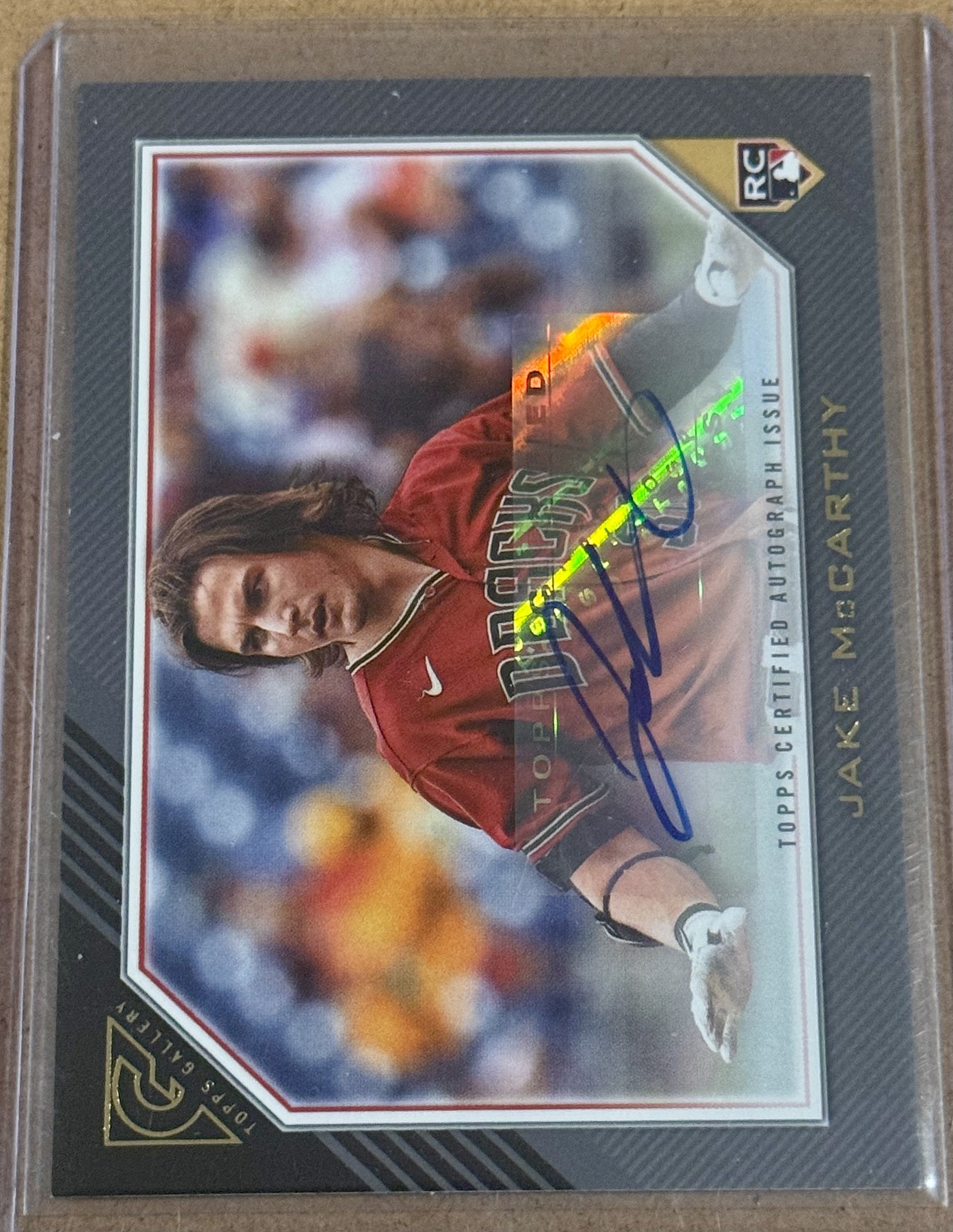 2022 Topps Baseball Gallery Jake McCarthy Rookies #RA-JMC RC Auto Diamondbacks