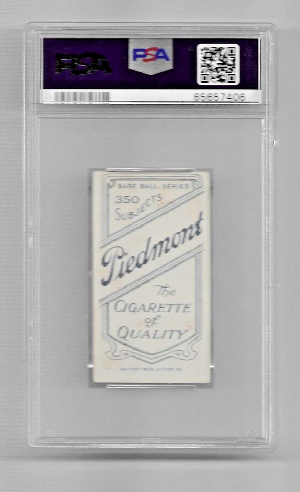 Tarjeta de béisbol 1909-11 T206 Piedmont 350 Tobacco PSA 4 Bill Chappelle Rochester Foto 4 de 4