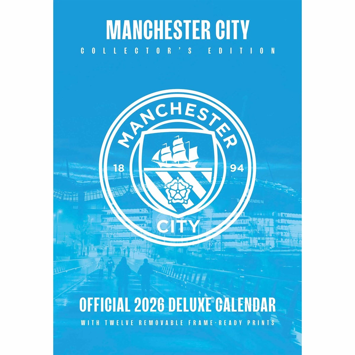 Manchester City FC Collector's Edition A3 Calendar 2026, Wall Calendars, Gift