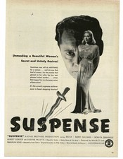 SUSPENSE Belita Barry Sullivan Bonita Granville 1946 Movie Promo Print Ad