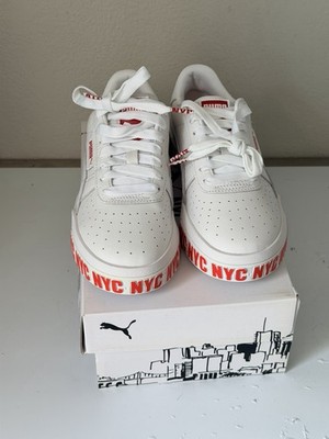 PUMA Cali Bold NYC Women s Size 6 White Red Sneakers 372309-03 New in Box