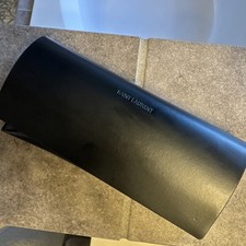 Saint Laurent Vegan Leather Eyewear Case Clutch Sunglasses Dust Cloth YSL New