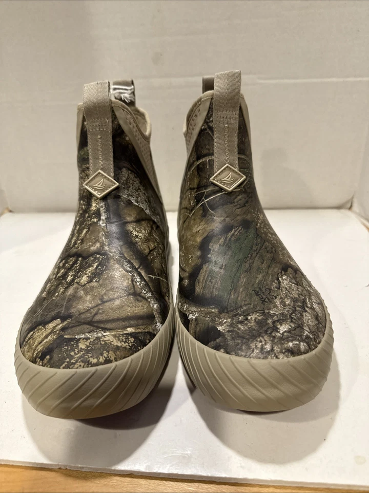 Nuevo Hombre 7 Sperry Cutwater Zapatos/Botas Realtree Camuflaje Oliva Foto 2 de 4
