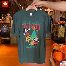 🎄 NEW! 2025 Walt Disney World Christmas The Merriest Place on Earth T-shirt 🎄
