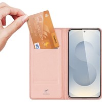 HandyhüLle Mit Klappe FüR Galaxy S25 Edge Dux Ducis Case Cover Schutz HüLle Rosa