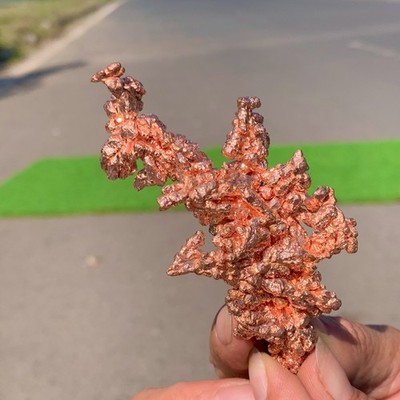 90G Rare!! iridescent Native Copper crystal mineral specimen