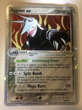 Aggron ex 89/100 Crystal Guardians Holo Rare Pokemon TCG Nintendo DMG/Crease on eBay