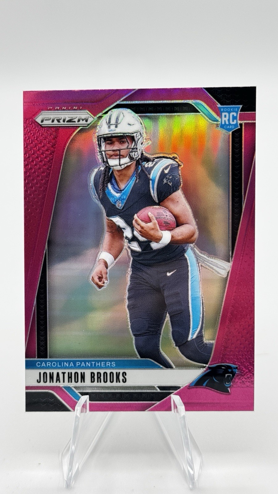 2024 Panini Prizm - Rookies Jonathon Brooks #357 Pink Prizm (RC)