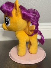 2014 BUILD A BEAR MY LITTLE PONY SCOOTALOO POMARAŃCZOWO-PURPUROWE BŁYSZCZĄCE SKRZYDŁA 11"