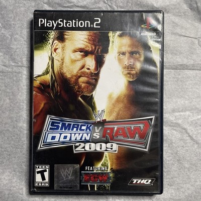Sony Playstation 2 WWE SmackDown vs Raw 2009 CIB Black Label Wrestling Game PS2