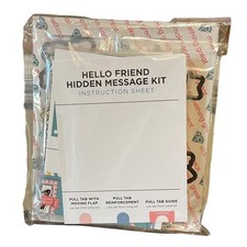 Diamond Press Hello Friend Hidden Message Kit New Cardmaking Craft Set Lot