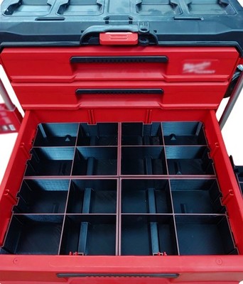16 Bin Organizer Insert for Milwaukee Packout   Modular Drawer Layout for Hardwa