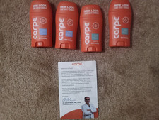 Carpe Deodorant 4 pack Fresh Powder and Clean Sport NEW AND SEALED