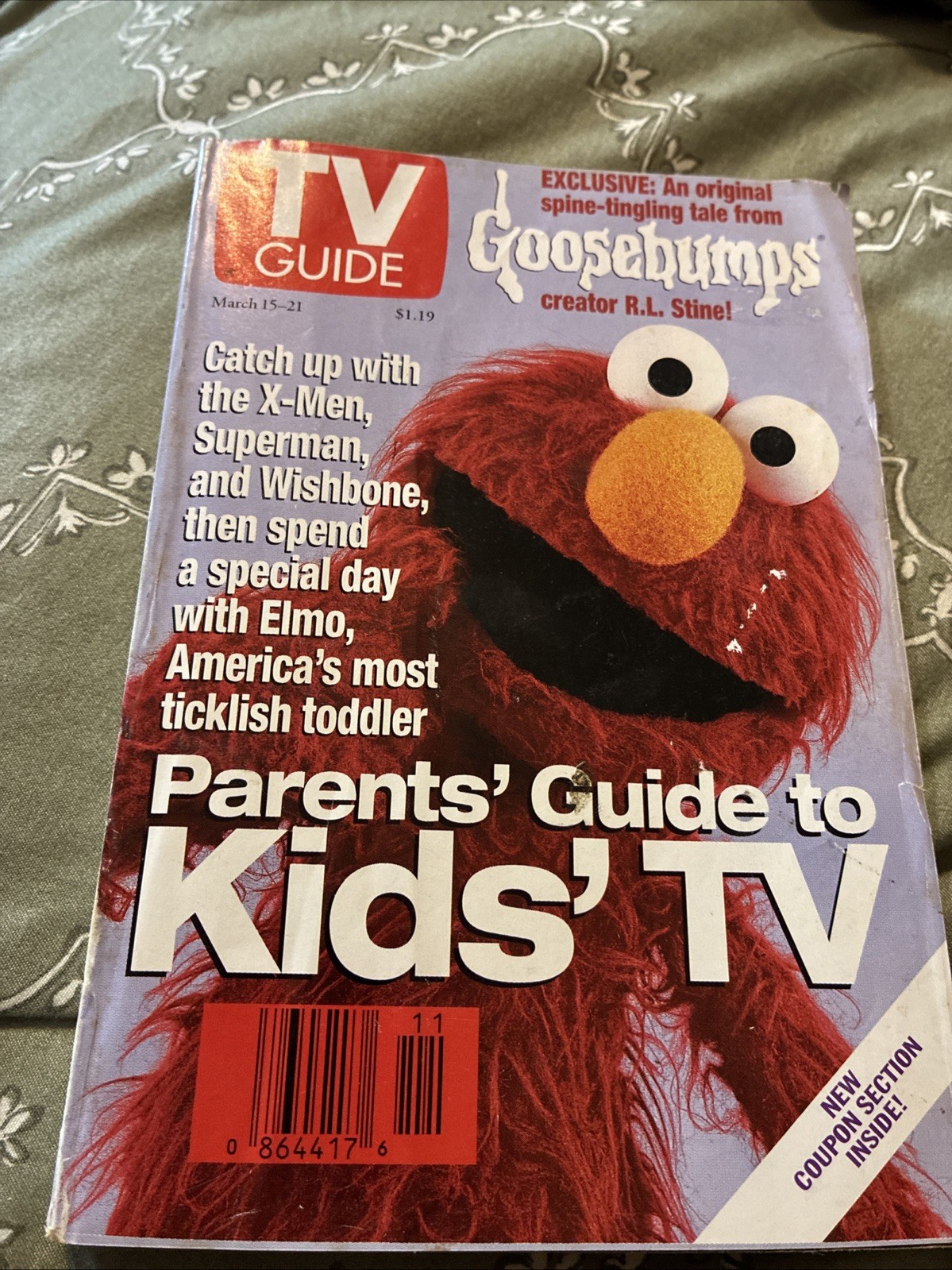 Tv Guide Magazine March 15-21 1997 Elmo Cover VG